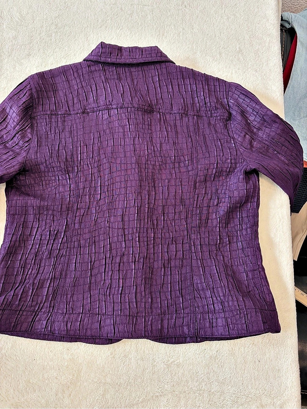 Ruby Rd. Purple Utility Jacket Size 12 #186 - Picture 2 of 7